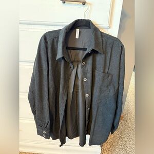 Woman’s Black Corduroy Shacket XL